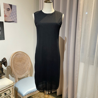 DKNY長版黑色洋裝C-28