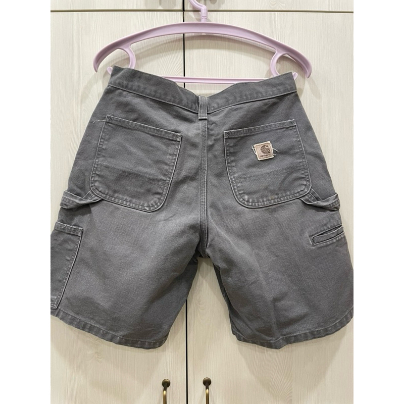 古著 vintage carhartt 咖哈 CANVAS 短褲 褲子 工作褲 工裝 水洗作舊