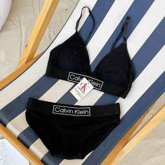 【Z-ONE】正品公司貨 CALVIN KLEIN CK方框LOGO 三角復古引力帶系列無鋼圈襯墊可拆套組