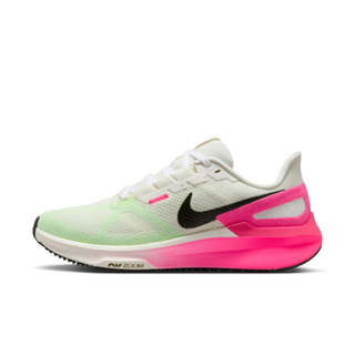 NIKE W AIR ZOOM STRUCTURE 25 桃粉綠 緩震 氣墊 訓練 慢跑 女鞋【IB7452-100】