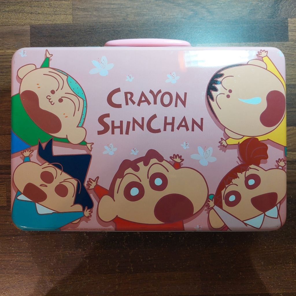 ［二手］蠟筆小新手提鐵箱