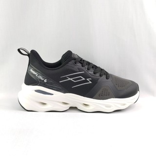LOTTO LT5AMR9720 男款 AIR FLOW 奔騰風動跑鞋 運動鞋 3E寬楦 曜黑/白【iSport愛運動】