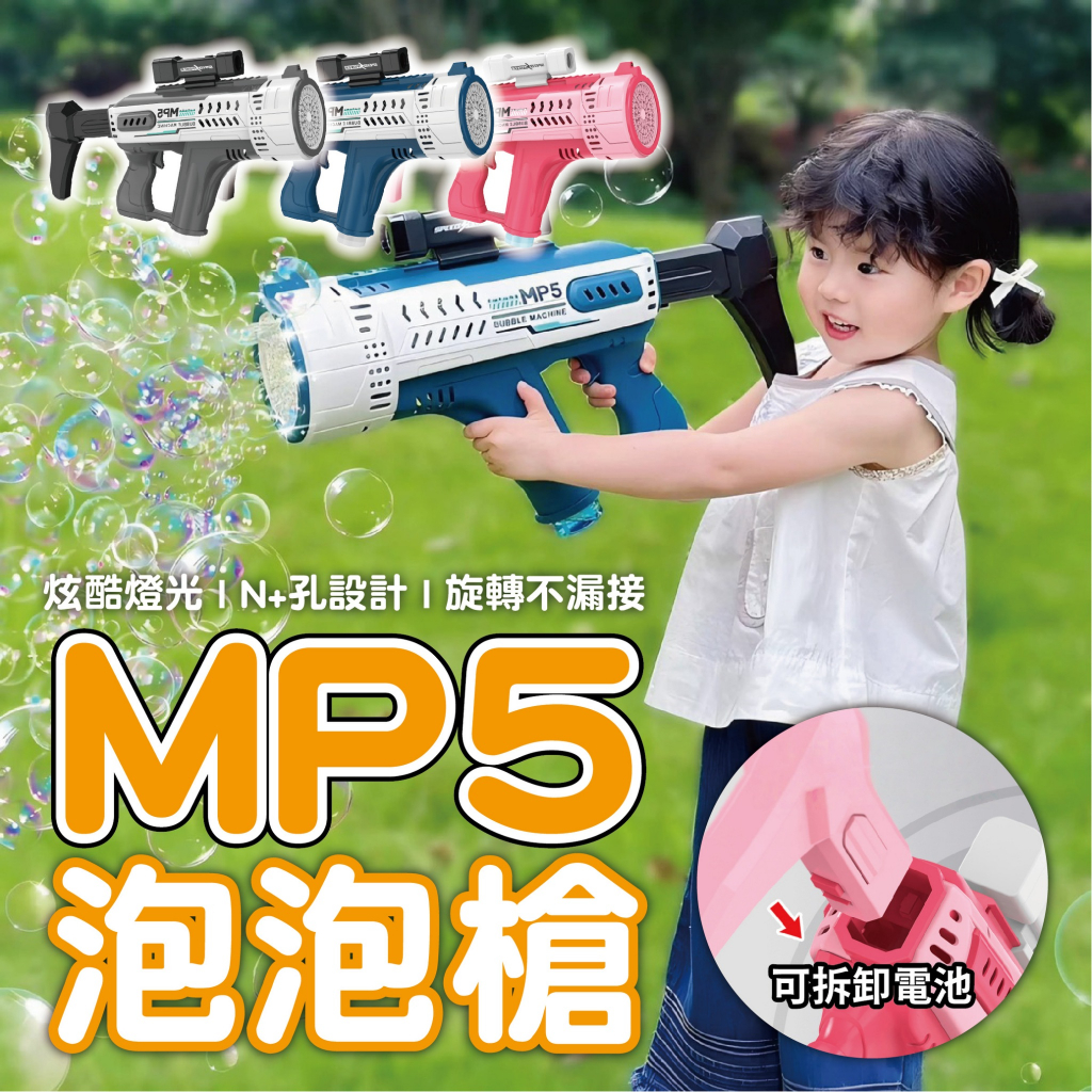 快速出貨【MP5 57孔泡泡槍】泡泡槍 加特林 57孔泡泡槍 婚禮 活動 兒童玩具 兒童節 兒童禮物 綿密泡泡