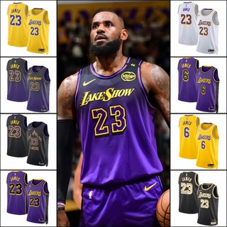 NBA球衣 湖人球衣 詹姆士23號籃球服 Lebron James球衣 球迷版 詹姆斯籃球衣 籃球訓練背心 熱壓球衣SW