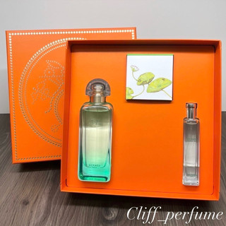 【克裡夫香水店】HERMES 愛馬仕 尼羅河花園淡香水禮盒(淡香水100ml+隨身瓶15ml+沐浴香皂50g)