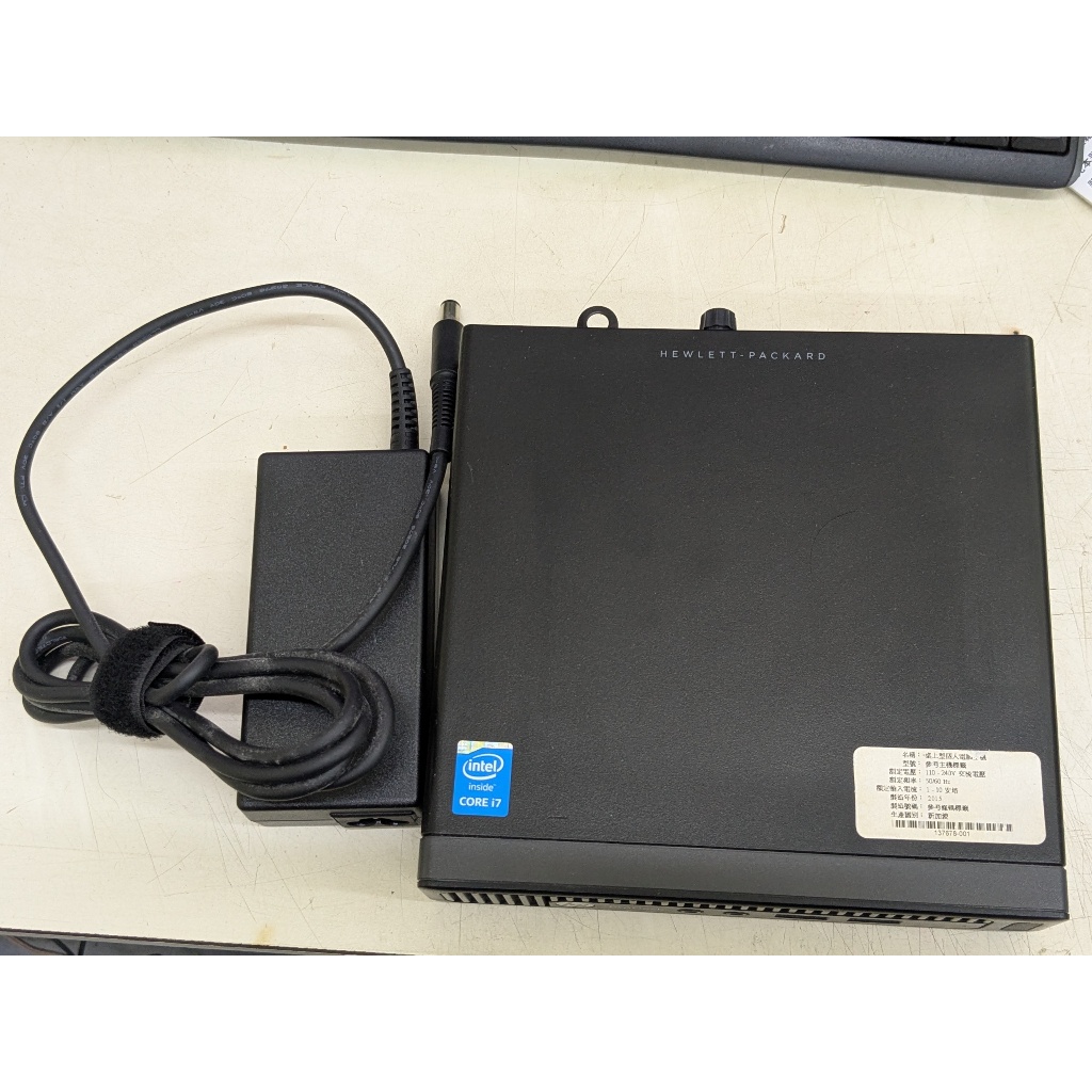 ★出清★ HP 600 G1 第4代 無wifi 含變壓器  迷你袖珍電腦空機  當撥放器 股票機  省空間  二手良品