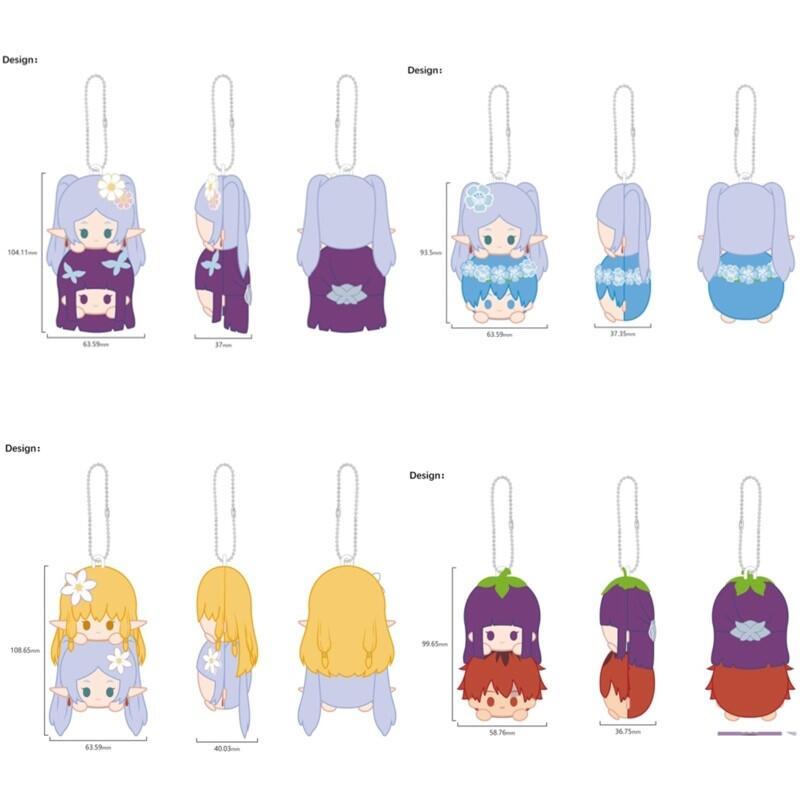 ☆勳寶玩具舖【現貨】NULLSET 葬送的芙莉蓮 趴趴頭掛件 絨毛吊飾 芙莉蓮&費倫 欣梅爾 賽莉耶 費倫&修塔爾克