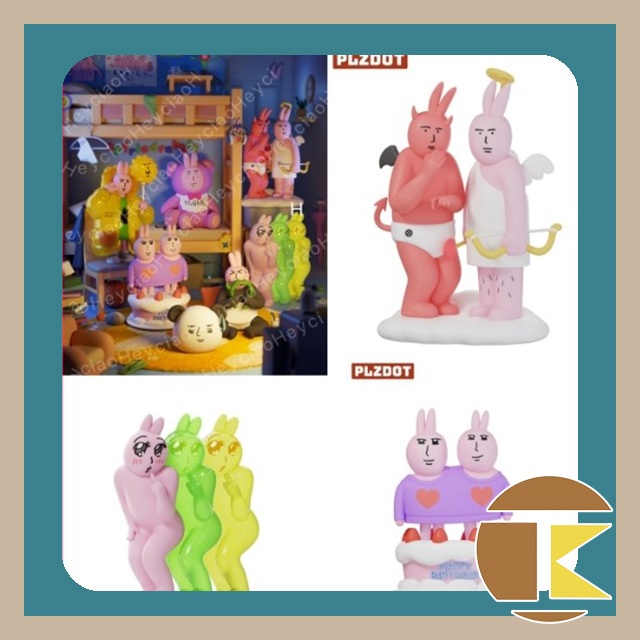 【8月預購】粉紅兔子 美麗心情系列 盲盒 公仔盒玩 一中盒6入｜情緒角色盲抽收藏｜愛蛋客