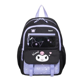 【IMPACT】新版 怡寶 |酷洛米Kuromi 徽章後背包-黑色 IMQKU007BK
