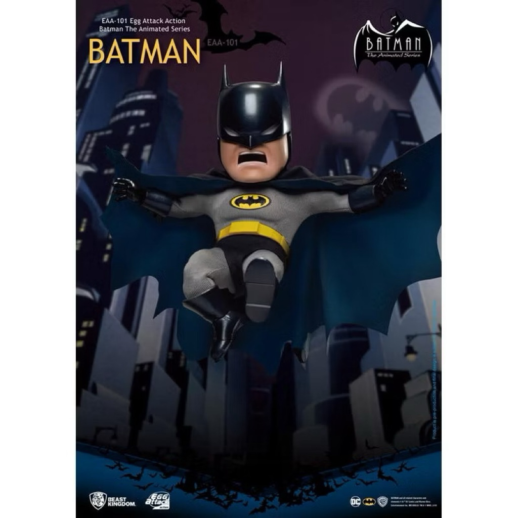 野獸國 EAA-101 蝙蝠俠 約6吋Q版公仔 蝙蝠俠動畫系列 DC BATMAN