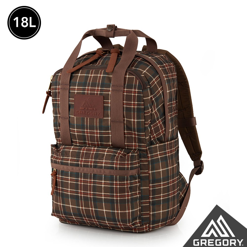 【Gregory】 18L EASY PEASY DAY 後背包 木格紋筆電夾層 抗撕裂尼龍 通勤必備 旅行後背包
