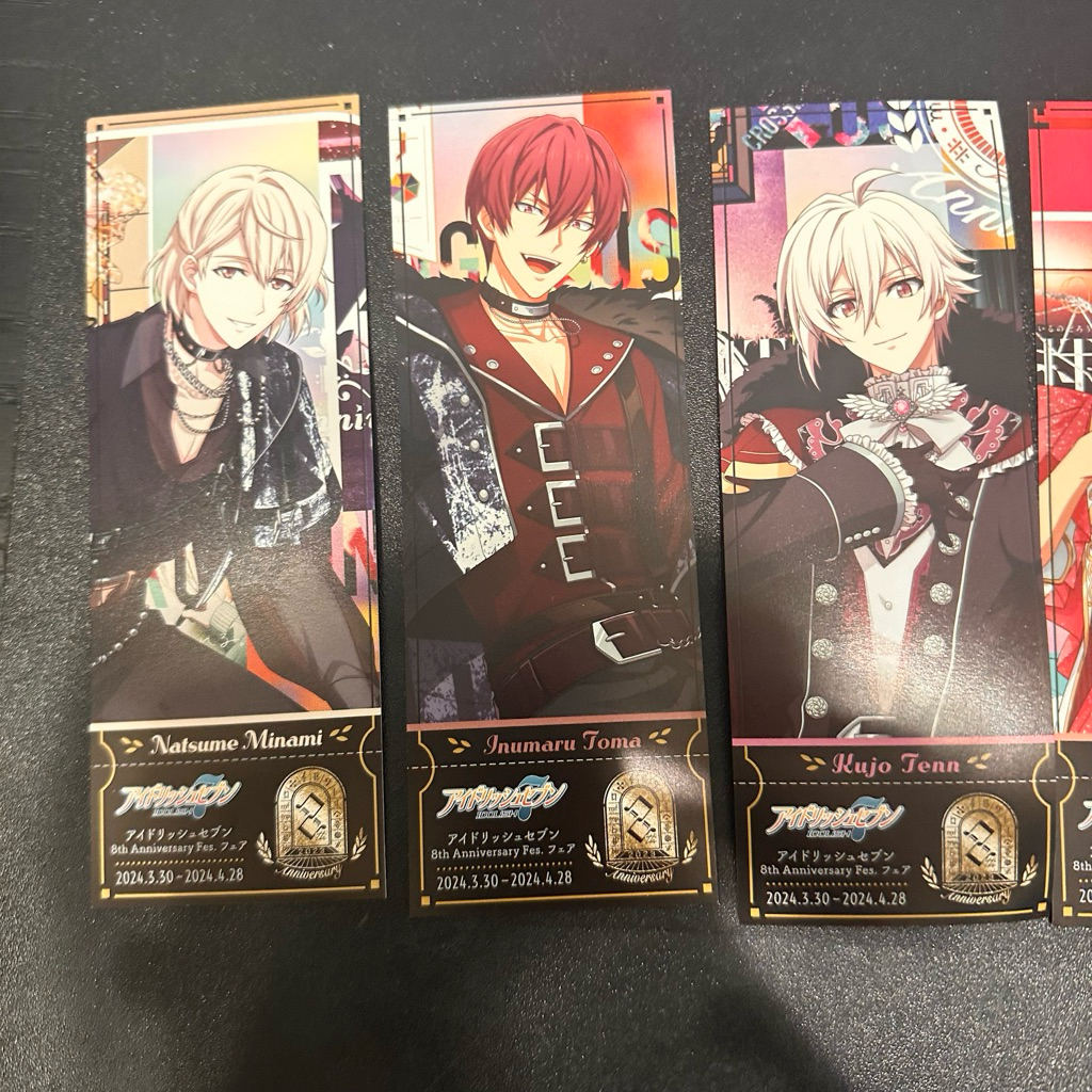 【現貨】アイナナ 偶像星願 IDOLiSH7 千 十龍之介 九條天 和泉一織 狗丸透真 棗巳波 書籤 特典 週年