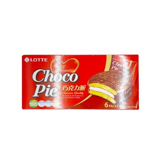 LOTTE樂天 巧克力派(6顆裝) 168g【Donki日本唐吉訶德】