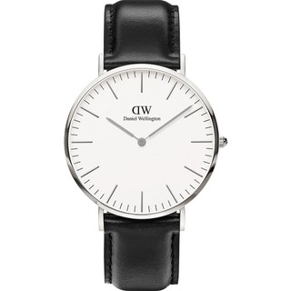 Daniel Wellington DW Classic Sheffield 極簡美學手錶-銀框 DW00100053