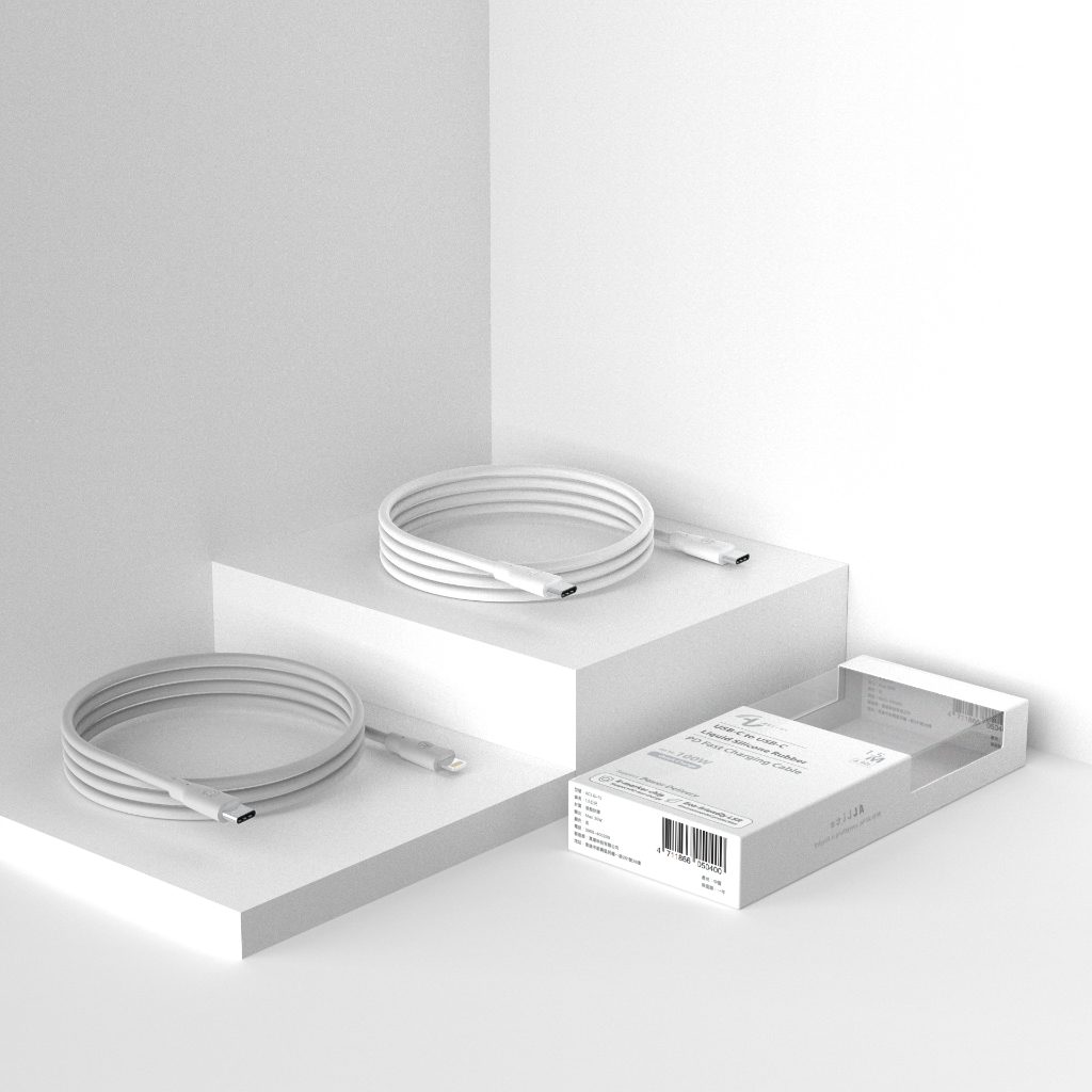 【Allite】C to C 1.5 M 液態矽膠快充線｜TypeC 傳輸線 適用 iPhone 15 以上 安卓 筆電