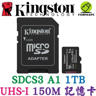 金士頓 Canvas Select Plus MicroSD SDXC 1T 1TB TF 記憶卡 SDCS3