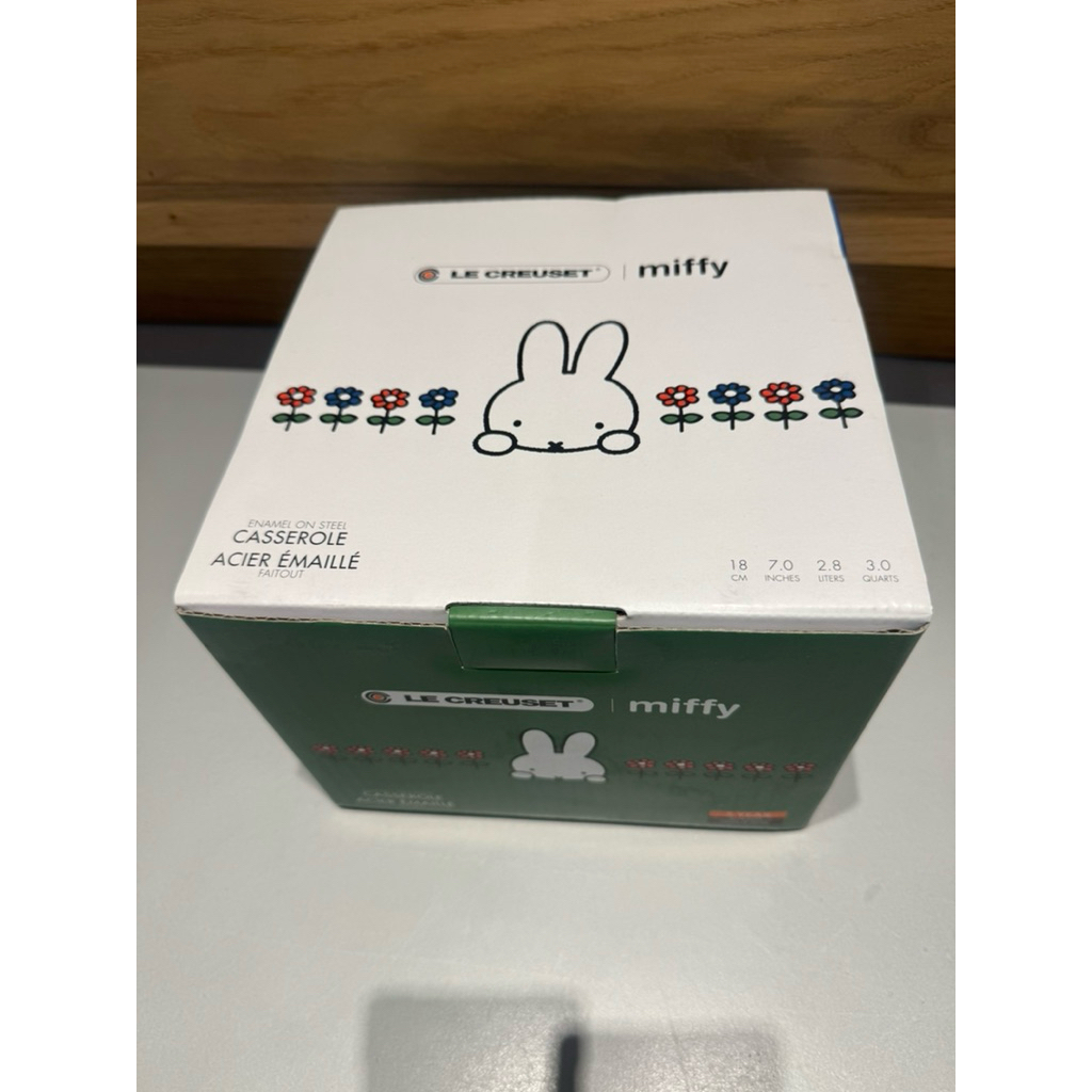 全新 le creuset18公分 18cm 荷蘭 MIFFY 湯鍋 米菲兔琺瑯鍋