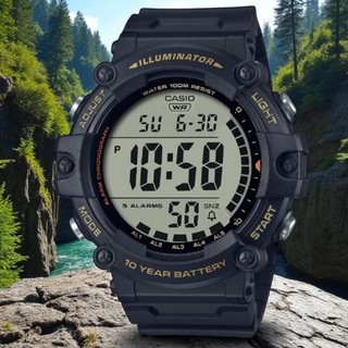 錶流行 CASIO (AE-1500WHX-1A) 大錶徑 野戰風防水100米 數位電子錶