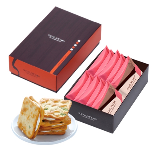 【糖村SUGAR & SPICE】【2盒含運組】牛軋餅-蔥鹽風味10入禮盒 伴手禮 餅乾 零食