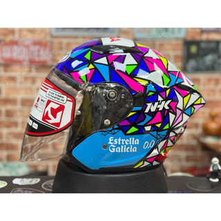 【Biker Shop】印尼NHK S1GP PRO AP18 選手彩繪四分之三罩安全帽 騎士安全帽 通勤帽 內墨片