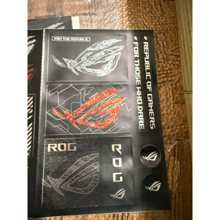 ROG 紀念 原廠 紀念貼紙 ROG 螢幕隨附