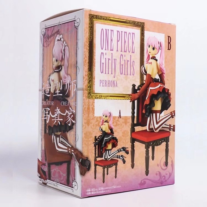 台灣現貨 海賊王 航海王 Girly Girls 造型師 寫真家 椅子 佩羅娜 培羅娜 幽靈公主 紅黑 公仔 模型 景品
