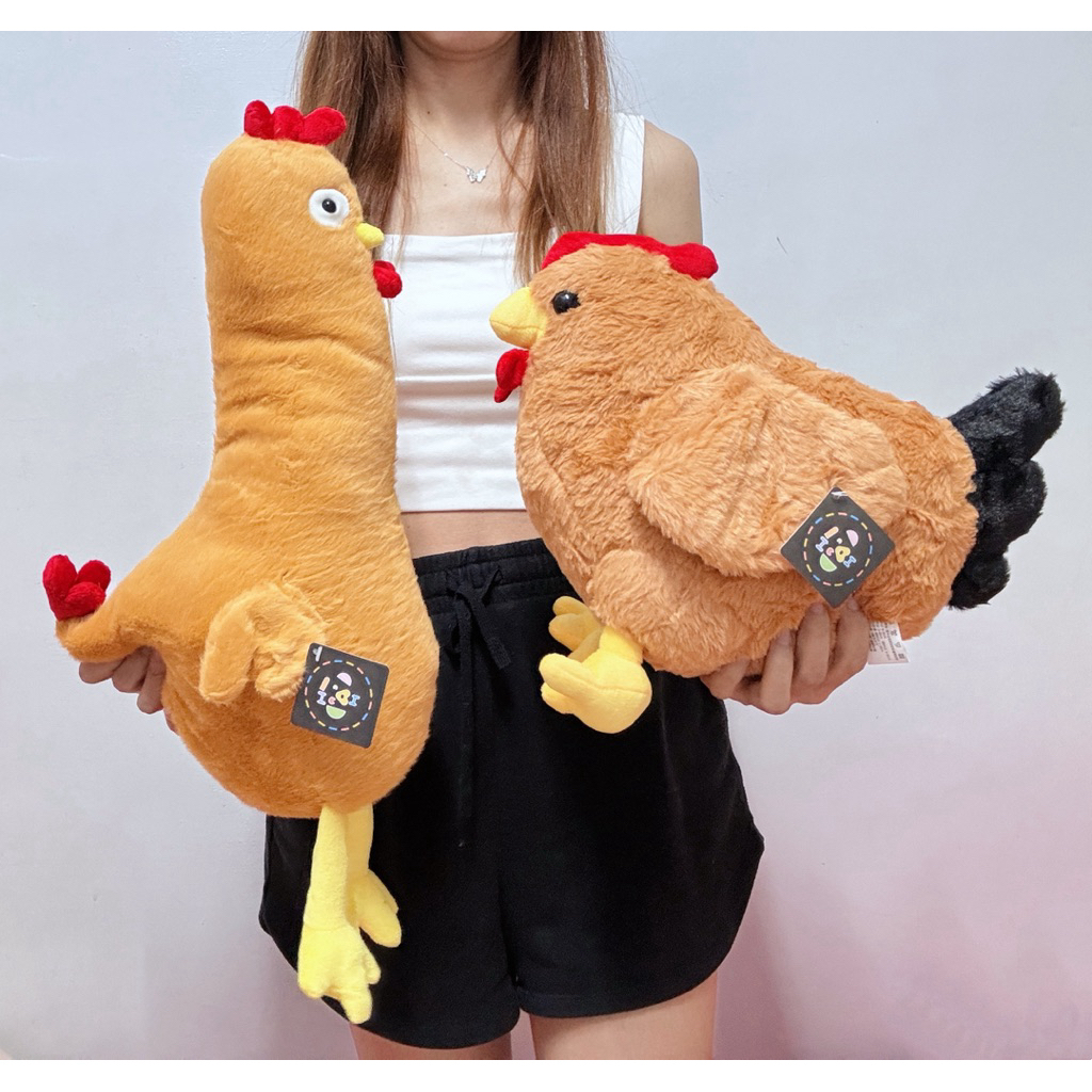 長條咕咕雞娃娃 仿真公雞娃娃 大公雞 咕咕咕