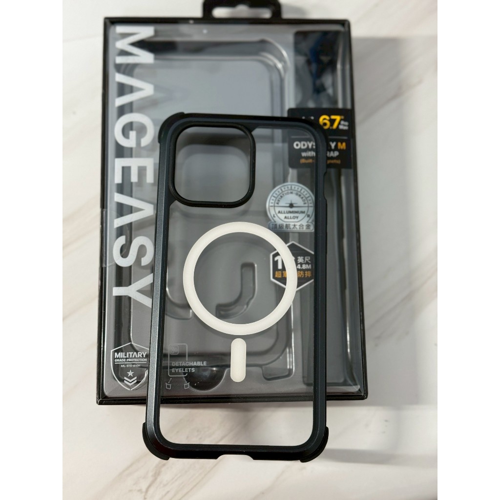 二手🔥 MAGEASY ( iPhone 15 pro max ) ROAM 軍規 防摔 手機殼 MagSafe 保護殼