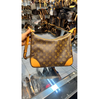湘琴精品LV 二手真品牛角包 皮革櫃外翻新款 25800