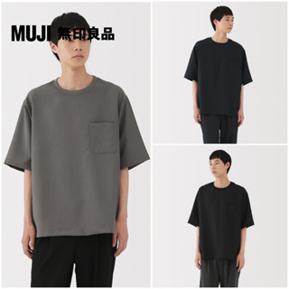 【MUJI 無印良品】男透氣彈性五分袖布帛T恤