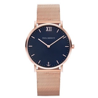 【Paul Hewitt】Sailor Line 深藍面玫瑰金米蘭腕錶 PH-SA-R-SM-B-4S 36mm 現代鐘