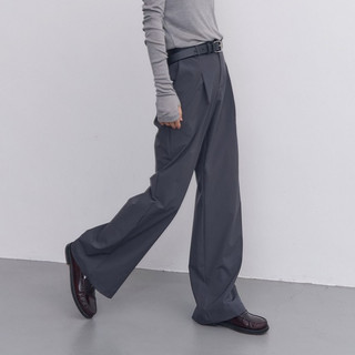 Somos_03｜MONO打褶都市輕西褲 Mono Suit High Waist Trouser