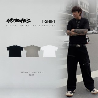 [HORMES](AR2504)韓國 華夫格 BOXY 短寬 短版 素T 短袖 短T CLEAN FIT