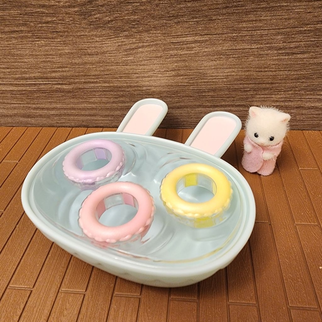 森林家族 三胞胎沐浴盆 贈波斯貓嬰兒 現貨 免運