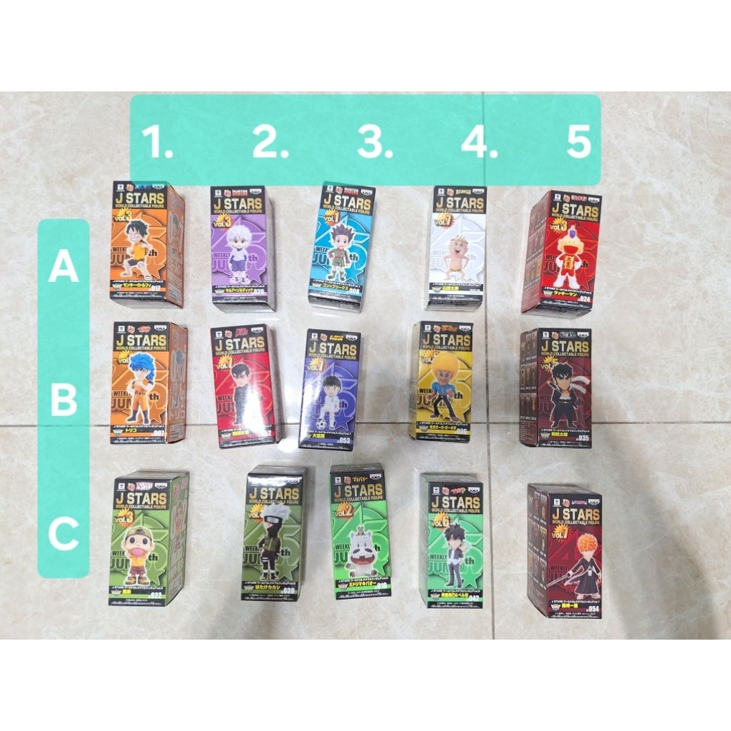日本 金證 wcf j stars 獵人 火影忍者 死神 惡魔奶爸 大空翼 前田太尊 劍桃太郎 風助 山田太郎 公仔