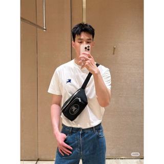 【ASCE精品代購】新款 Burberry 戰馬LOGO黑色腰包