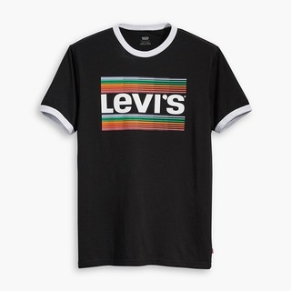 Levis 男款 短袖T恤 復古Sportwear logo 黑 39969-0022🔥