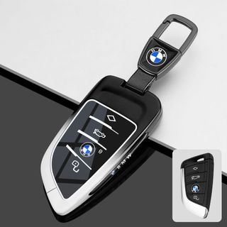 【寶馬刀鋒專用】bmw 汽車寶馬鑰匙套 鋅合金漸變鑰匙殼 寶馬鑰匙圈 f40 f30 f33 f10 f40 刀鋒鑰匙包