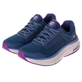 54-SKECHERS 女鞋 健走鞋 久站久走 足弓 彈性 藍紫 DISTANCE WALKER 125134NVPR