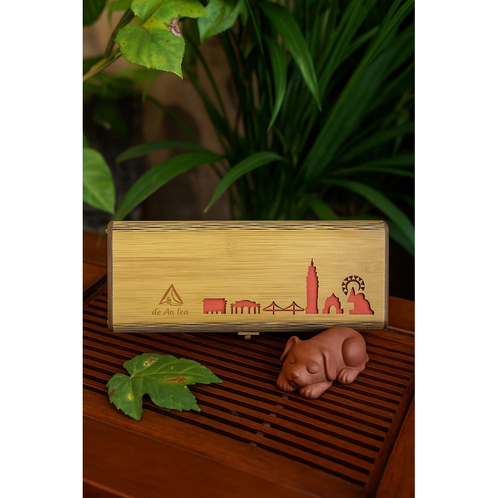 雙茶風景竹紋禮盒 （促銷）｜台灣名區｜特色禮盒｜高級質感｜150g*2包