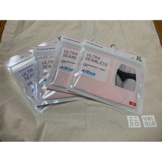 UNIQLO AIRism超無痕低腰內褲 粉色蕾絲/紫色素面 XL號