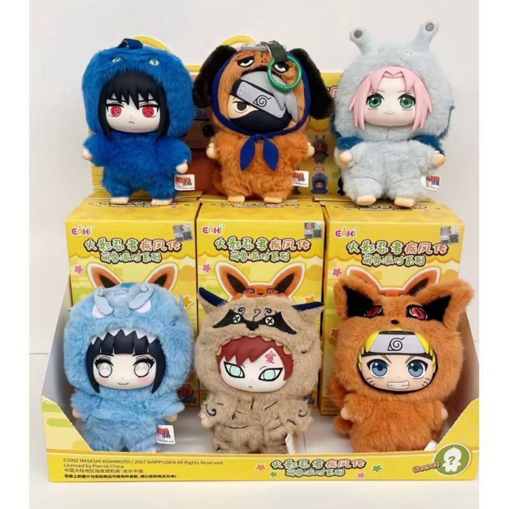全新現貨 正版 TOPTOY 火影忍者 疾風傳 萌獸派對系列 春野櫻 日向雛田 確認款 搪膠 景品公仔 毛絨娃娃 吊飾