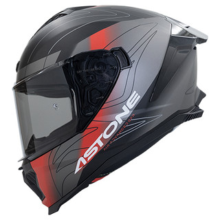 任我行騎士部品 ASTONE GT6 PLUS 彩繪 YF1 平黑/紅 全罩 涼感 雙鏡片 排齒扣