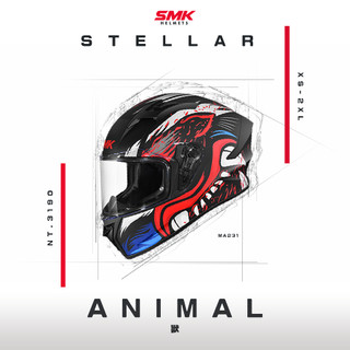 【台灣總代理】 SMK 全罩安全帽｜STELLAR ANIMAL獸 (DOT+ECE雙認證)