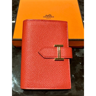 Hermes 愛馬仕 Bearn wallet 皮夾 短夾 金釦 卡片包 名片夾