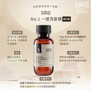 【SIRO】(旅行瓶) 1號微米淨泡強健髮根洗髮露 30ml