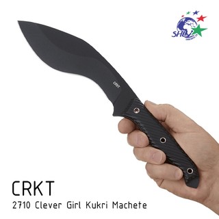 CRKT 限期特價 Clever Girl Kukri 廓爾克劈砍型工具刀 / SK-5鋼 / 2710【詮國】