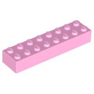 『坤哥』樂高LEGO顆粒基本磚 2x8x1 亮粉紅色 3007/93888#6338201/6529000