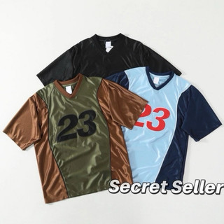 【Secret】 S系列 X AJ WEEK7 Warm Up Jersey撞色短袖足球衣 美式街頭短袖上衣T恤 /短褲