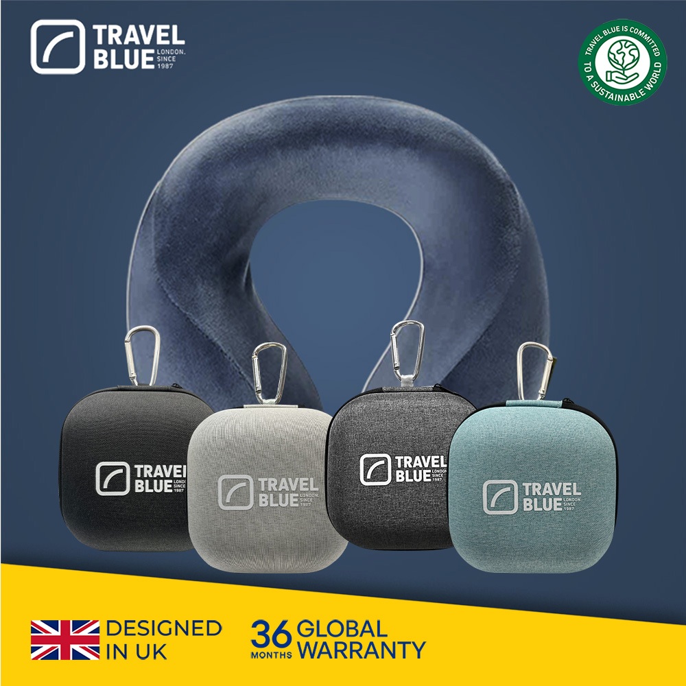 【Travel Blue 藍旅】 頸枕收納盒 多功能收納盒 旅行收納盒 萬用收納盒 (可扣背包&行李箱)_保固36個月
